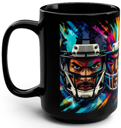 4 Horsemen Faces Helmet Mug | Black 15oz