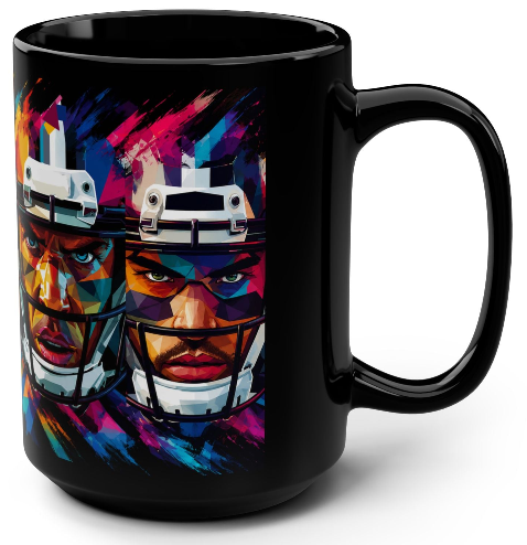 4 Horsemen Faces Helmet Mug | Black 15oz
